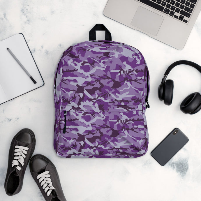 Purple Camouflage Backpack