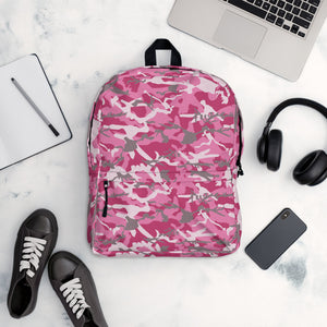 Pink Camouflage Backpack