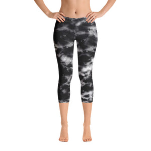 Onyx & Frost Tie Dye Capri Leggings