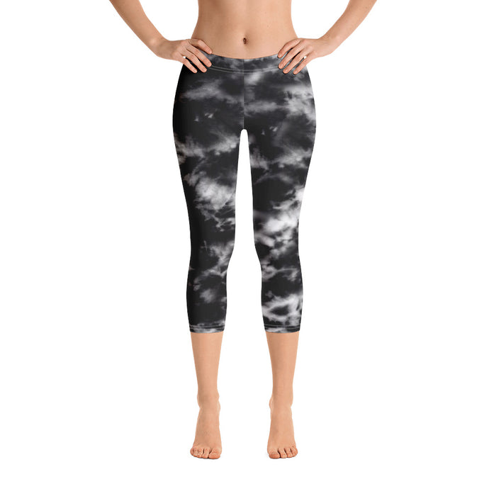 Onyx & Frost Tie Dye Capri Leggings