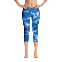 Load image into Gallery viewer, Royal Blue Tie Dye Capri Leggings