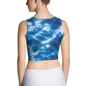 Royal Blue Tie Dye Crop Top