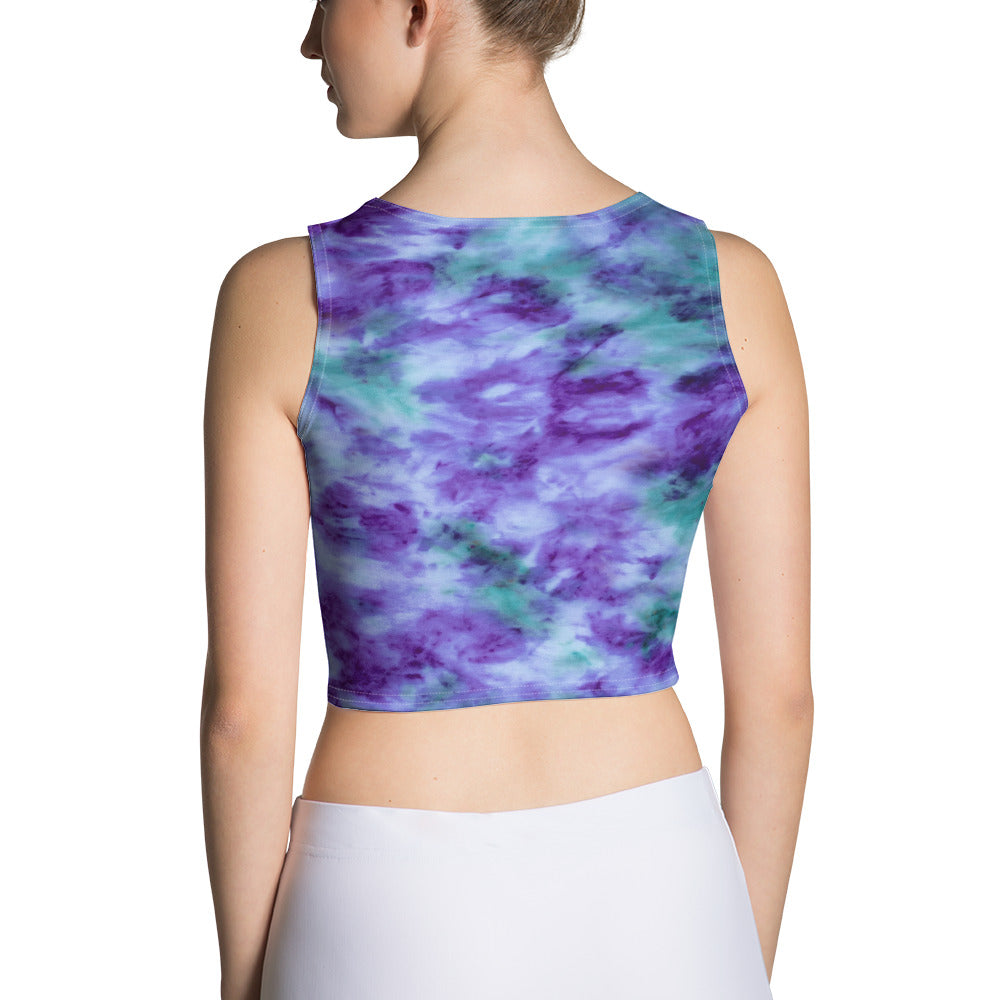 Aqua & Iris Tie Dye Crop Top