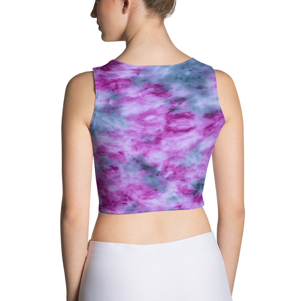 Indigo & Orchid Tie Dye Crop Top
