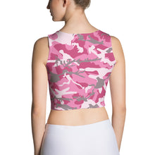 Load image into Gallery viewer, Pink Camouflage Crop Top