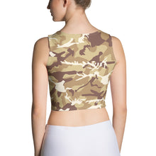 Load image into Gallery viewer, Brown Camouflage Crop Top