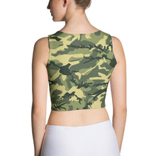 Load image into Gallery viewer, Green Camouflage Crop Top