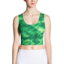 Load image into Gallery viewer, Emerald Tie Dye Crop Top