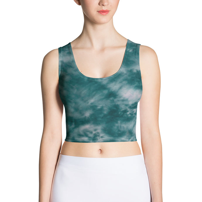 Deep Ocean Tie Dye Crop Top