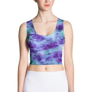 Aqua & Iris Tie Dye Crop Top