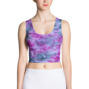 Indigo & Orchid Tie Dye Crop Top