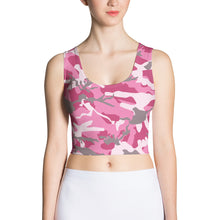 Load image into Gallery viewer, Pink Camouflage Crop Top