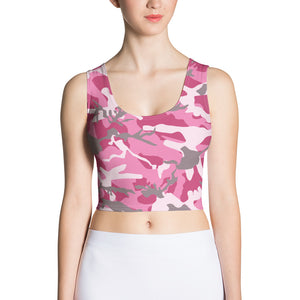 Pink Camouflage Crop Top