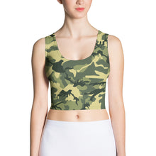 Load image into Gallery viewer, Green Camouflage Crop Top