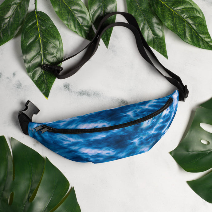 Royal Blue Tie Dye Fanny Pack