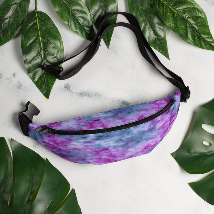 Indigo & Orchid Tie Dye Fanny Pack