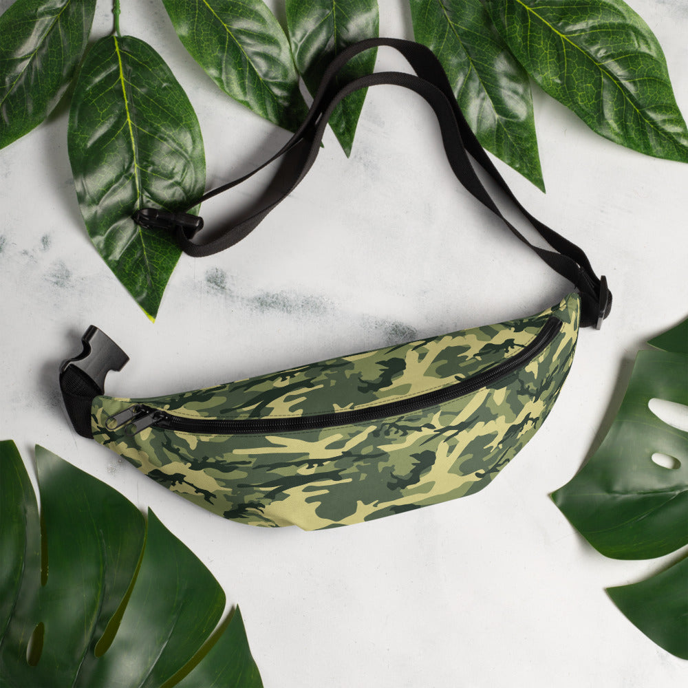 Green Camouflage Fanny Pack