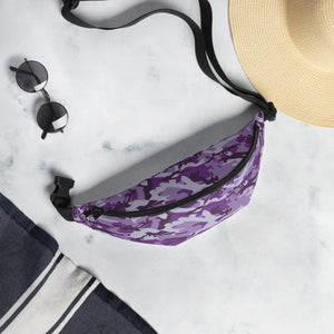 Purple Camouflage Fanny Pack