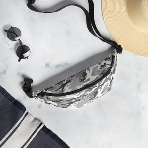 Grey Camouflage Fanny Pack