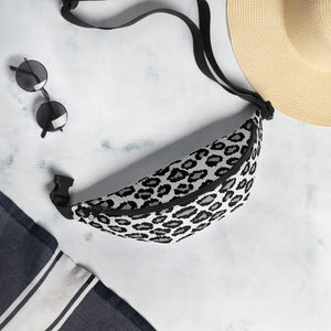 Snow Leopard  Print Fanny Pack