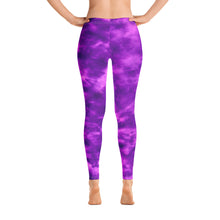 Load image into Gallery viewer, Purple Violet Tie Dye Leggings