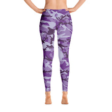 Load image into Gallery viewer, Purple Camouflage Leggings