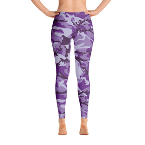 Purple Camouflage Leggings