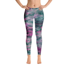 Load image into Gallery viewer, Lilac &amp; Peacock Tie Dye Leggings