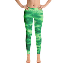 Load image into Gallery viewer, Emerald Tie Dye Leggings