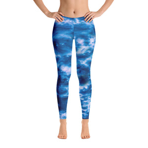 Royal Blue Tie Dye Leggings