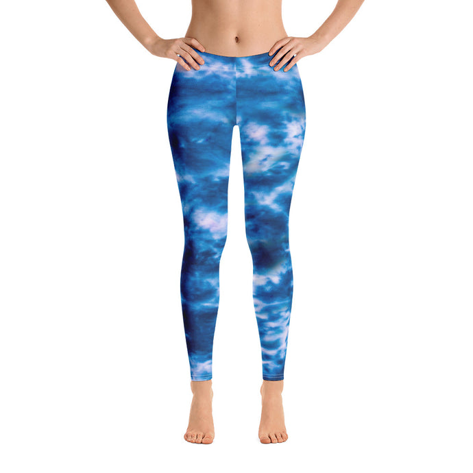Royal Blue Tie Dye Leggings