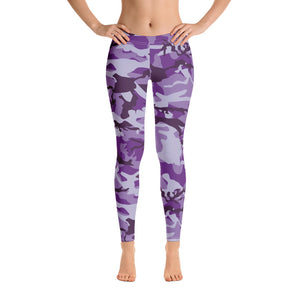 Purple Camouflage Leggings