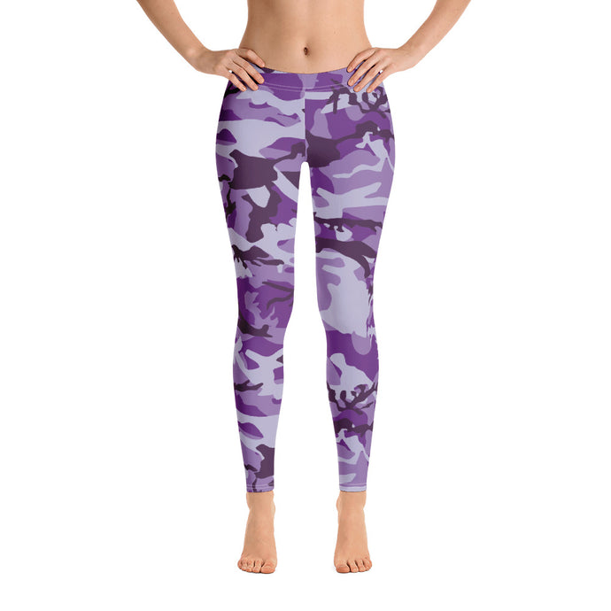 Purple Camouflage Leggings
