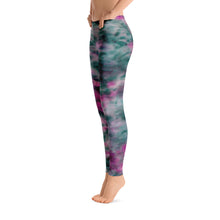 Load image into Gallery viewer, Lilac &amp; Peacock Tie Dye Leggings