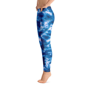 Royal Blue Tie Dye Leggings