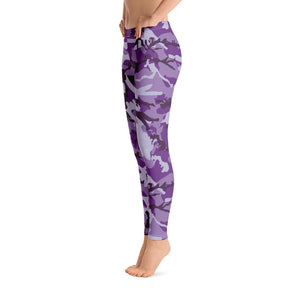Purple Camouflage Leggings