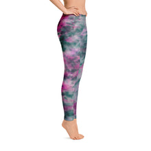 Load image into Gallery viewer, Lilac &amp; Peacock Tie Dye Leggings