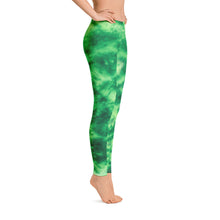 Load image into Gallery viewer, Emerald Tie Dye Leggings