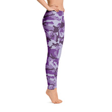 Load image into Gallery viewer, Purple Camouflage Leggings