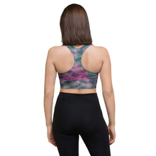 Load image into Gallery viewer, Lilac &amp; Peacock Tie Dye Sports Bra