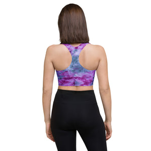 Indigo & Orchid Tie Dye Sports Bra