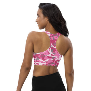 Pink Camouflage Sports Bra