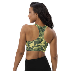 Green Camouflage Sports Bra