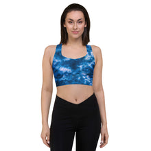 Load image into Gallery viewer, Royal Blue Tie Dye Sports Bra