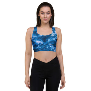 Royal Blue Tie Dye Sports Bra