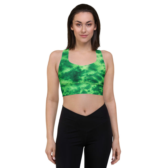 Emerald Tie Dye Sports Bra