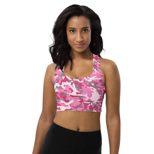 Pink Camouflage Sports Bra