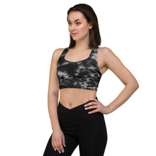 Load image into Gallery viewer, Onyx &amp; Frost Tie Dye Sports Bra