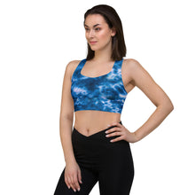 Load image into Gallery viewer, Royal Blue Tie Dye Sports Bra