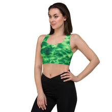 Load image into Gallery viewer, Emerald Tie Dye Sports Bra